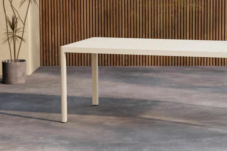 Beež alumiiniumist ristkülikukujuline aiaköögilaud Giardini 200x90 cm - 9794-222