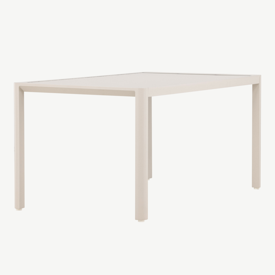 Beež alumiiniumist ristkülikukujuline õuesöögilaud Giardini, 150×85 cm, 9793-222 – 2