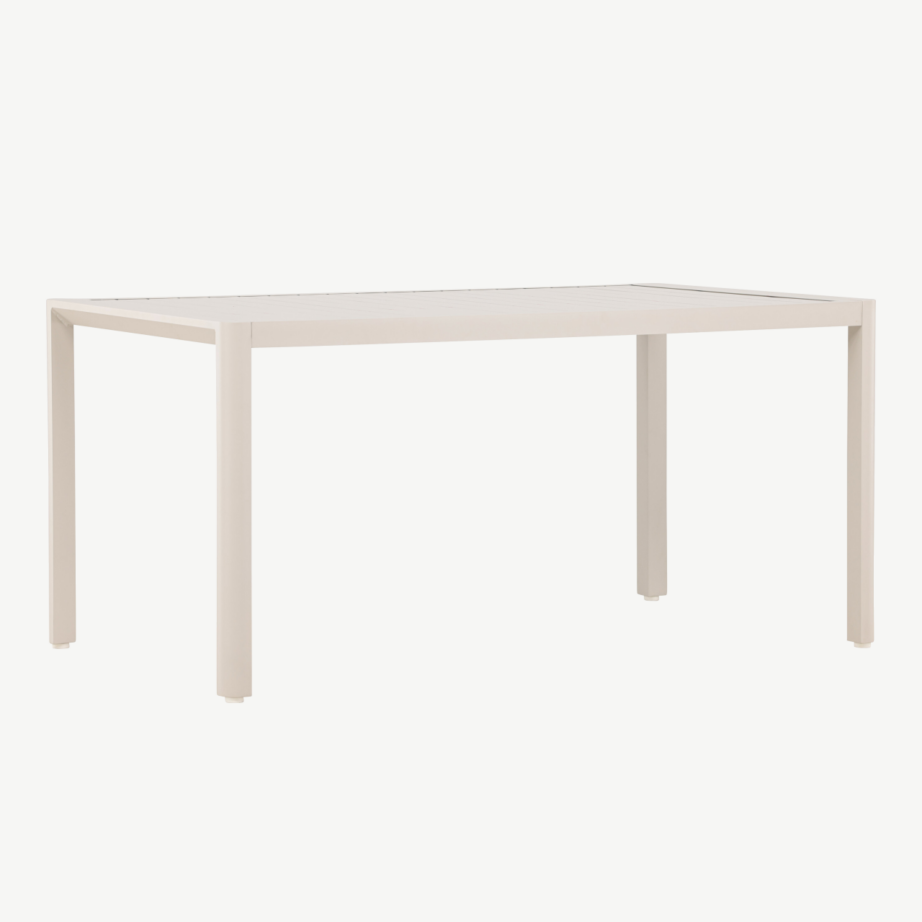 Beež alumiiniumist ristkülikukujuline õuesöögilaud Giardini, 150×85 cm, 9793-222 – 3