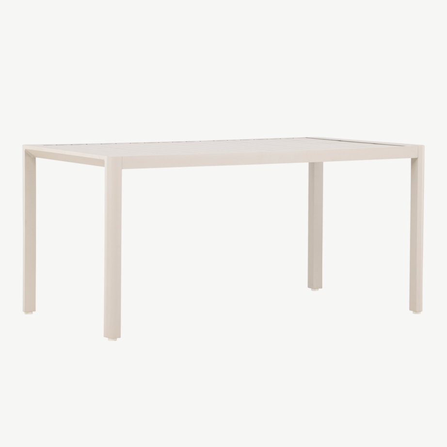 Beež alumiiniumist ristkülikukujuline õuesöögilaud Giardini, 150×85 cm, 9793-222 – 9