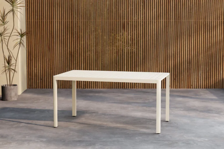 Beež alumiiniumist ristkülikukujuline õuesöögilaud Giardini, 150x85 cm - 9793-222