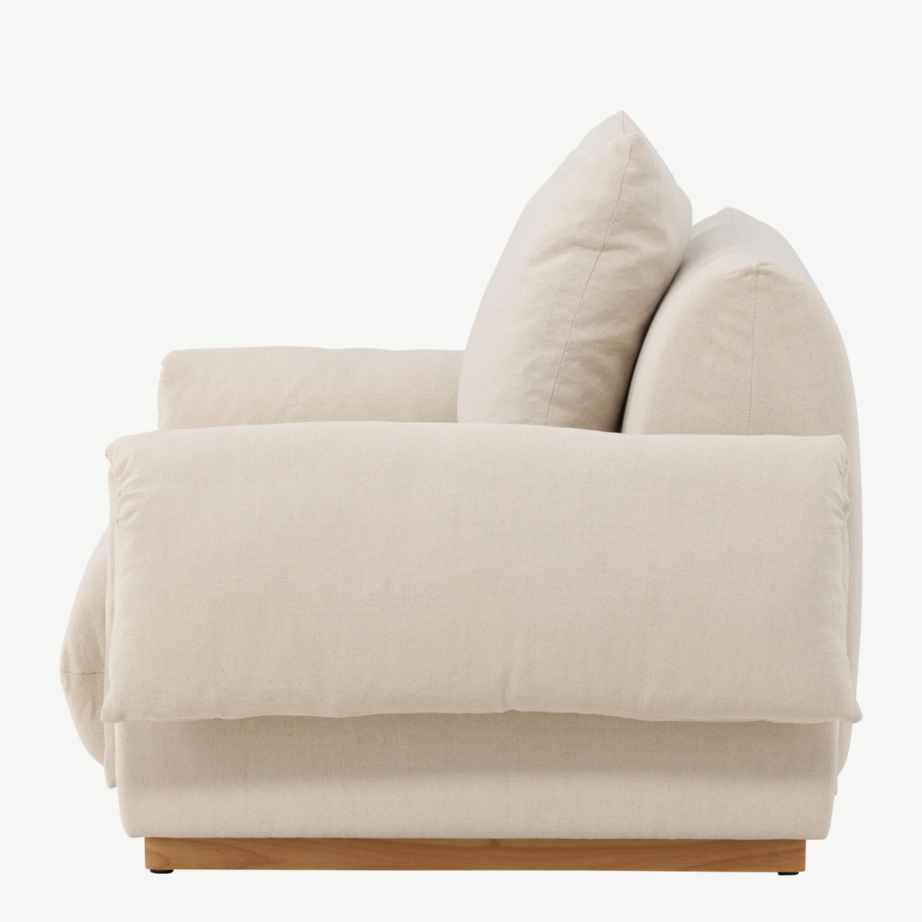 Beež linase kattega tugitool Mollösund, tammepuidust jalgadega, 61804-256 – 7