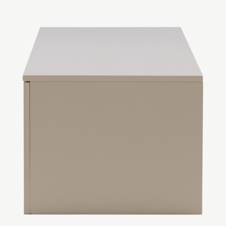 Beež madal MDF sahtelkapp Frihamn (160x45x35 cm) - 30083-102