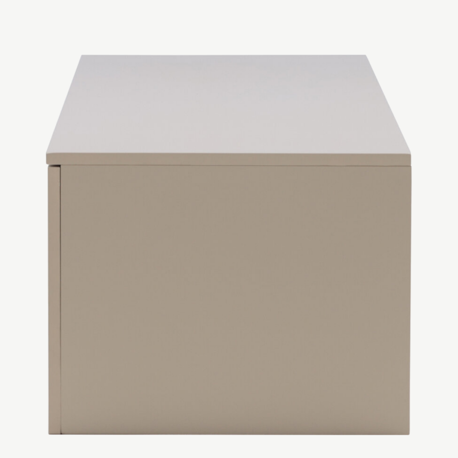 Beež madal MDF sahtelkapp Frihamn (160x45x35 cm), 30083-102 – 7