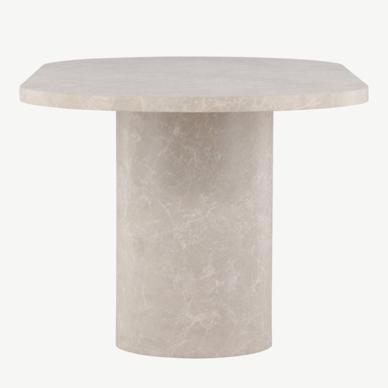 Beež marmori mustriga MDF söögilaud Narvik 100x200 cm - 61929-102
