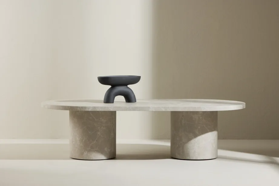 Beež marmoriilmega MDF kohvilaud Narvik, 120×60 cm, 62043-102 – 8