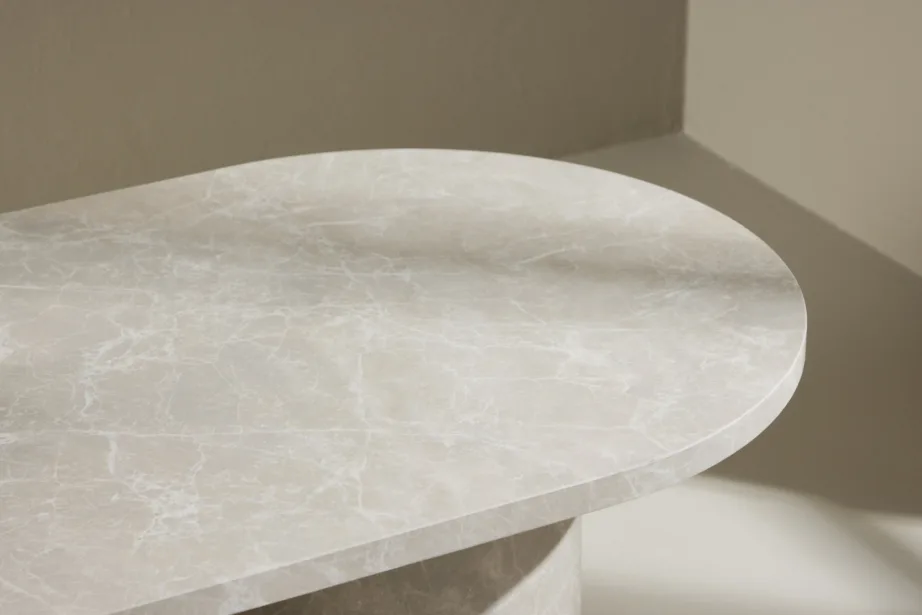 Beež marmoriilmega MDF kohvilaud Narvik, 120×60 cm, 62043-102 – 11