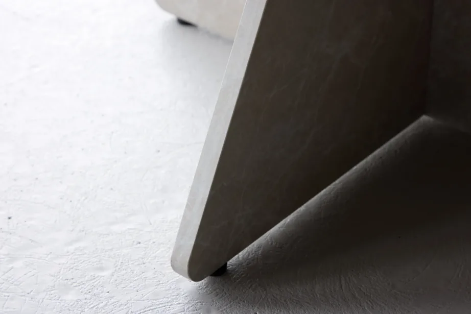 Beež marmoriimitatsiooniga ümmargune diivanilaud Bootcut (MDF, ø80 cm), 62057-102 – 10