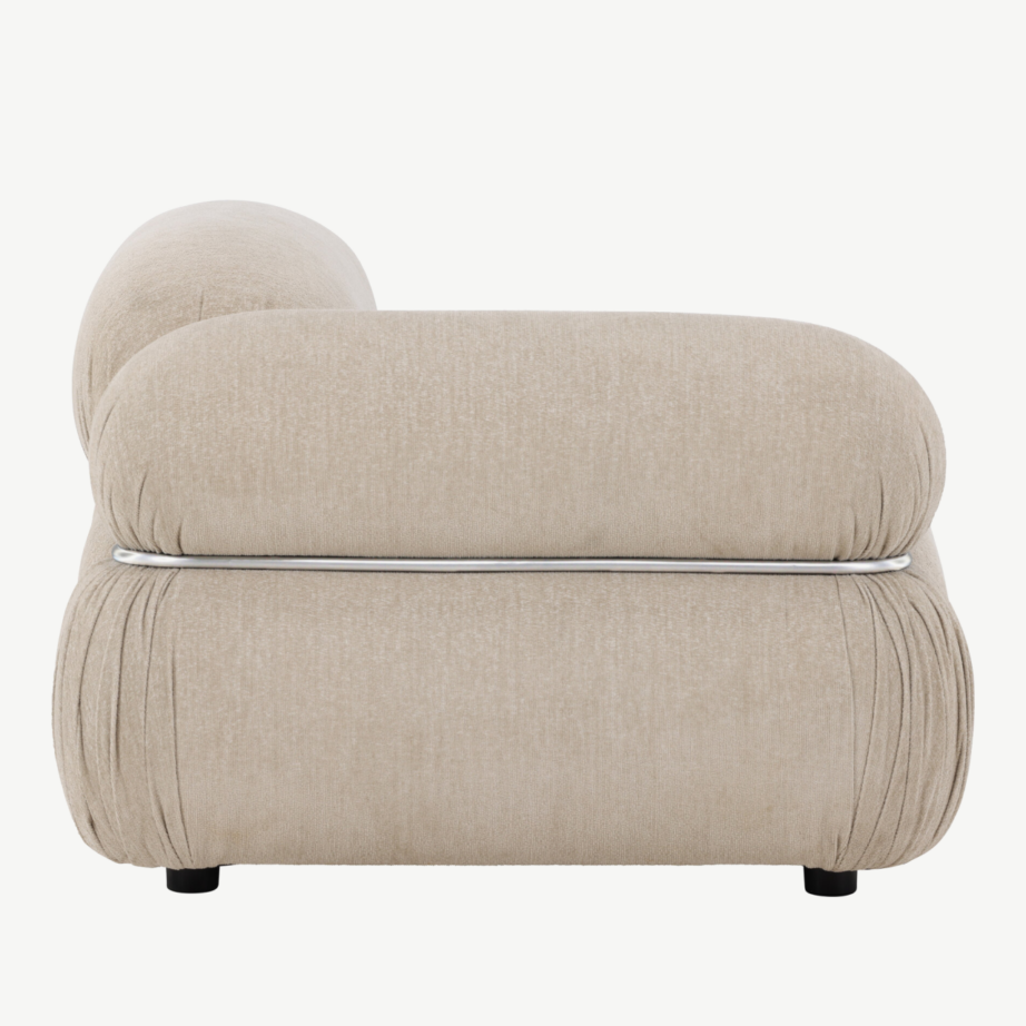 Beež parempoolne nurgamoodul Mika mooduldiivanile (polüesterkattega, plastikjalad), 62046-112 – 2