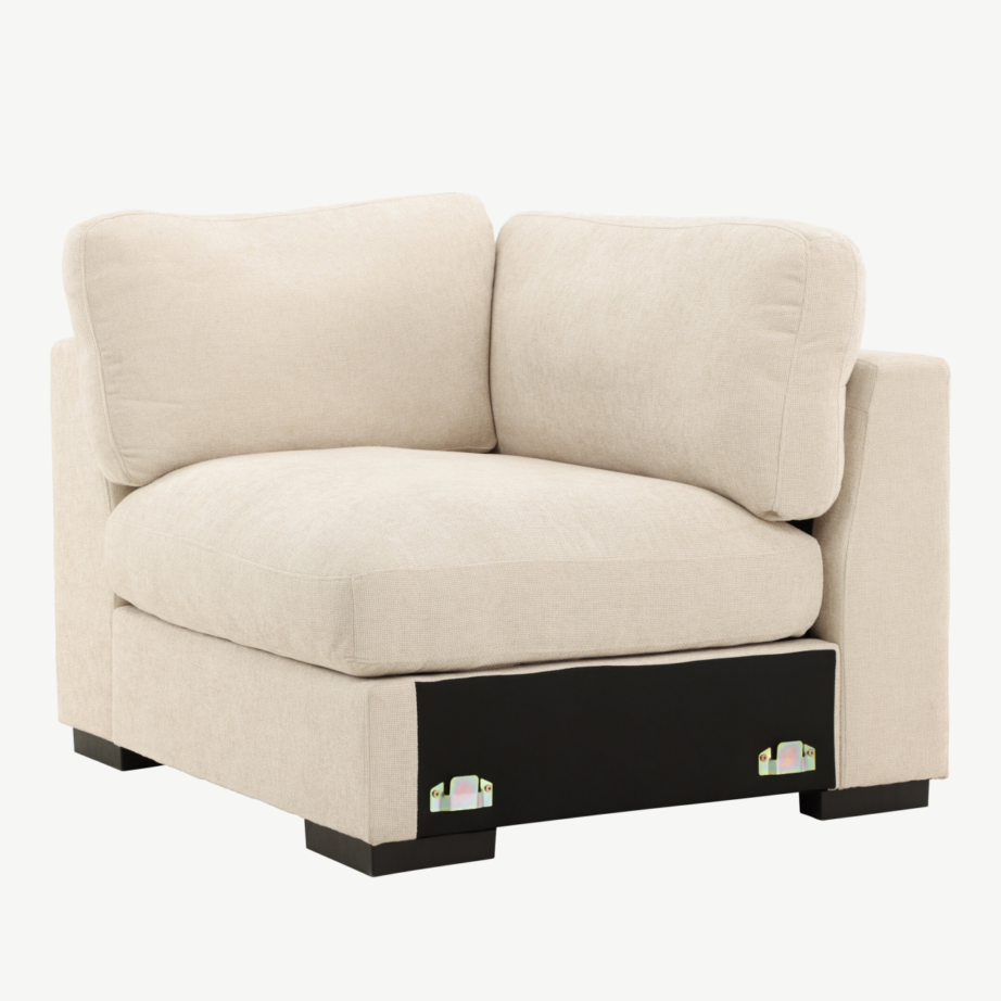 Beež polüesterkangast nurgamooduldiivan Salerno seeriast, 62001-102 – 6