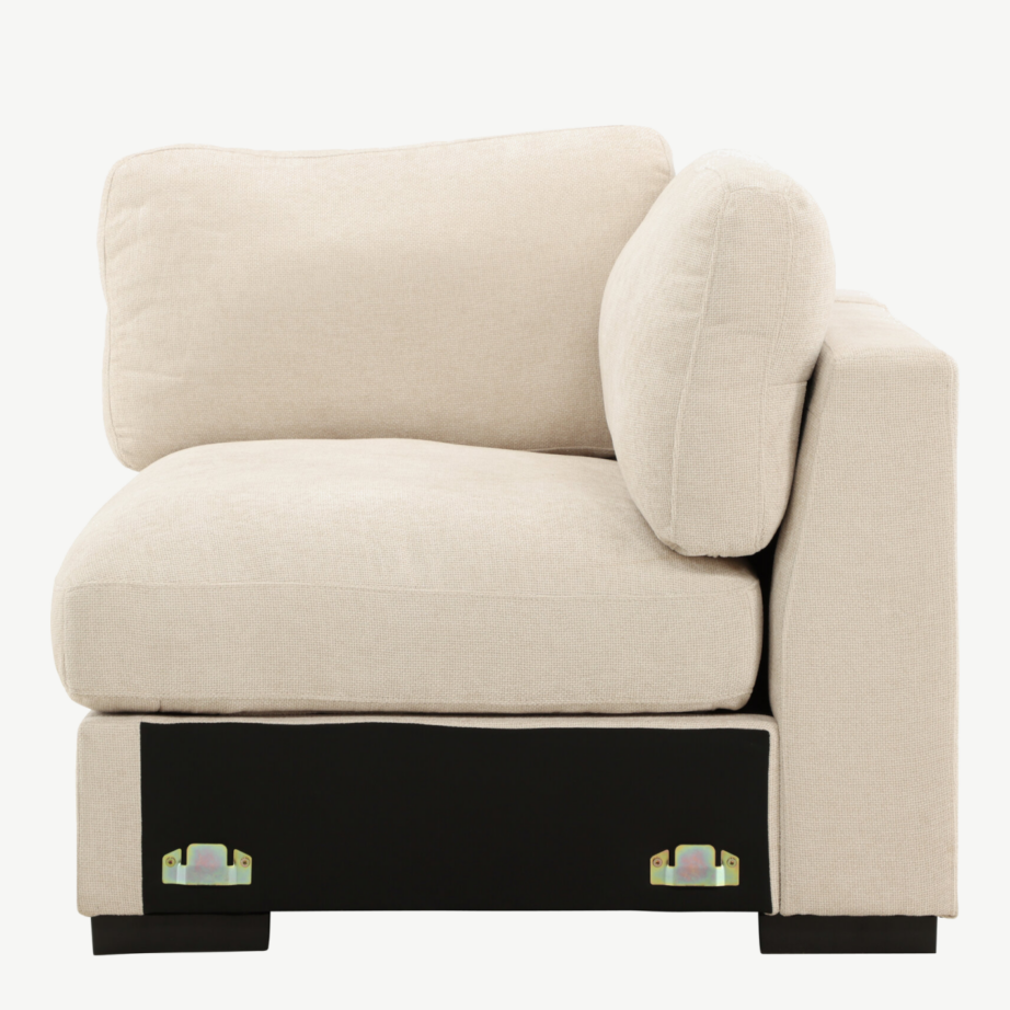 Beež polüesterkangast nurgamooduldiivan Salerno seeriast, 62001-102 – 7