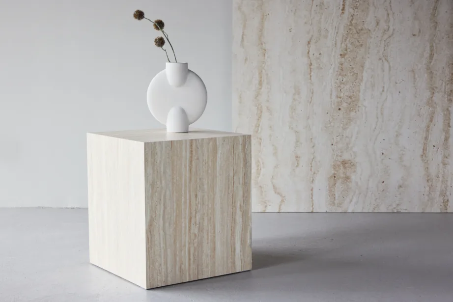 Beež travertiini imitatsiooniga diivanilaud York 45x40x40 cm, 62054-112 – 8