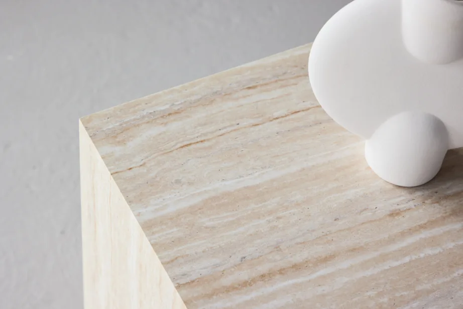 Beež travertiini imitatsiooniga diivanilaud York 45x40x40 cm, 62054-112 – 11