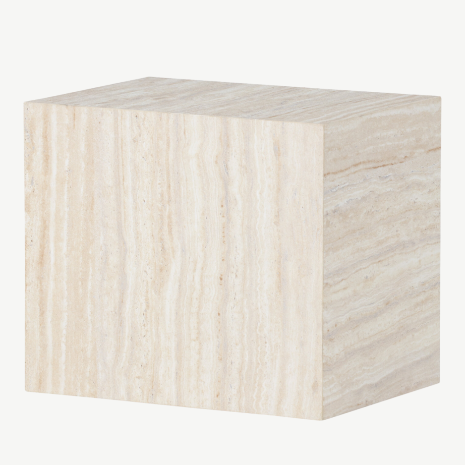 Beež travertiini mustriga MDF abilauake York, 35x25x30 cm, 62057-222