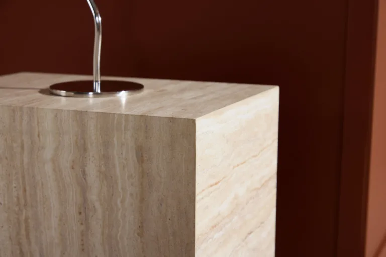 Beež travertiini mustriga MDF abilauake York, 35x25x30 cm - 62057-222
