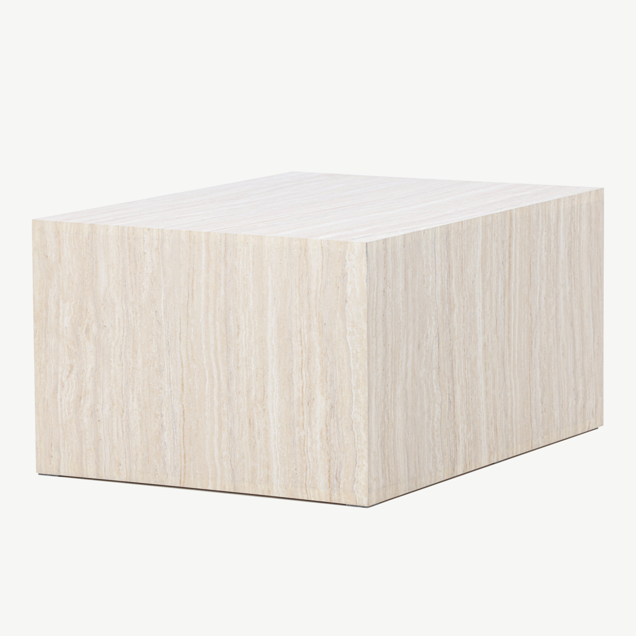 Beež travertiini mustriga diivanilaud York (MDF, 80x60 cm) - 62056-112