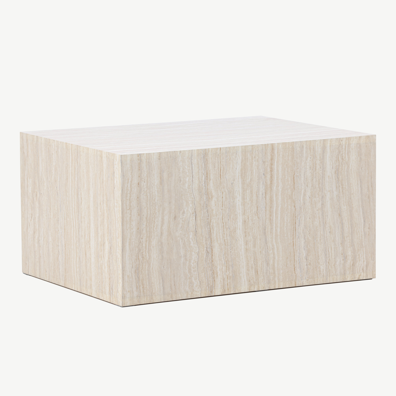 Beež travertiini mustriga diivanilaud York (MDF, 80x60 cm) - 62056-112