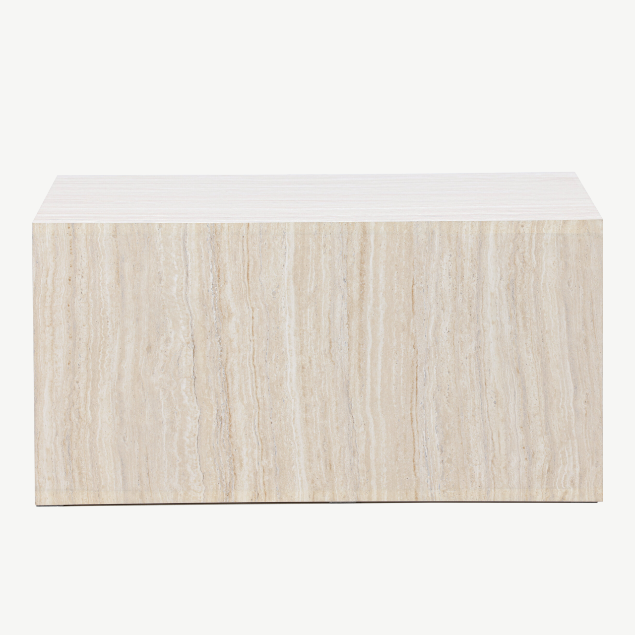 Beež travertiini mustriga diivanilaud York (MDF, 80x60 cm) - 62056-112