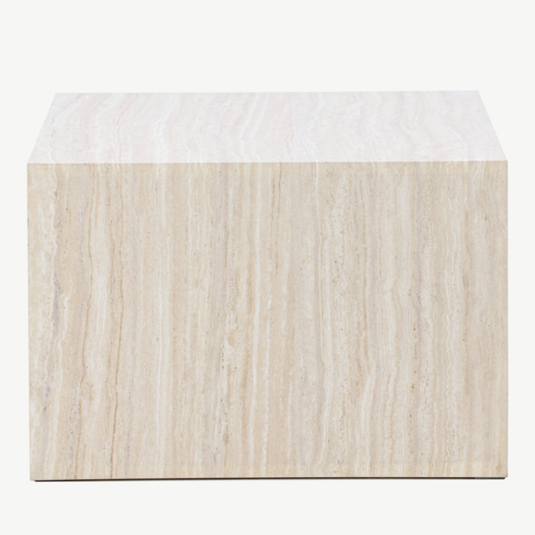 Beež travertiini mustriga diivanilaud York (MDF, 80x60 cm) - 62056-112