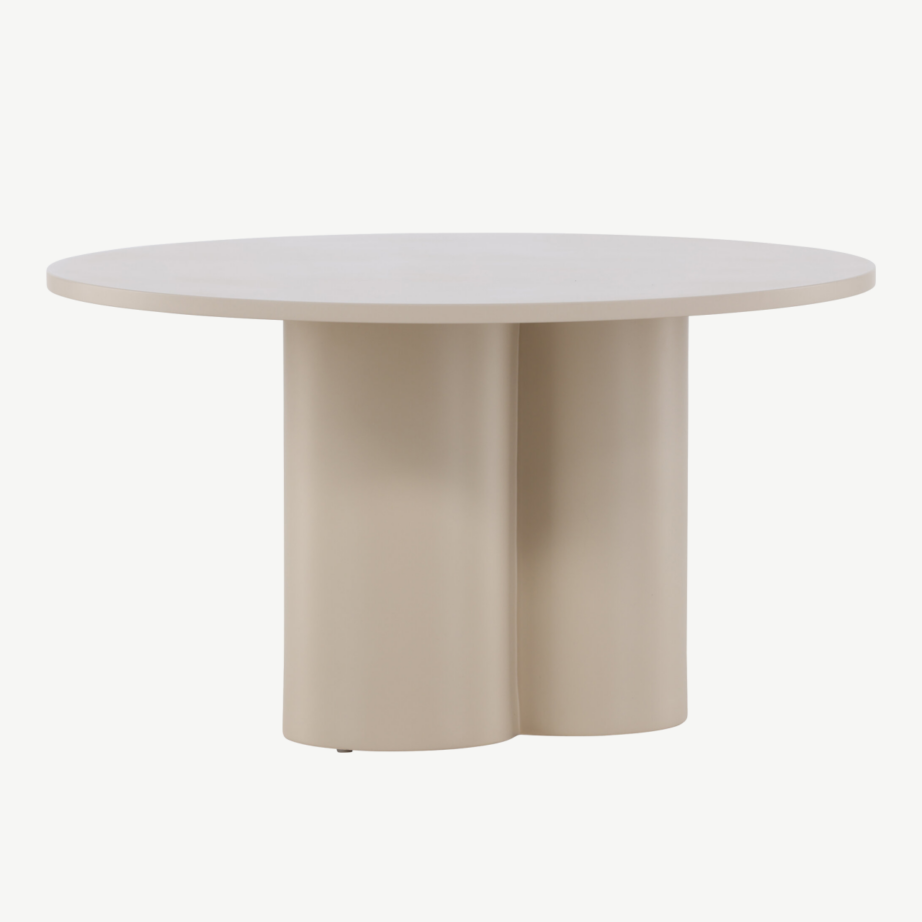 Beež ümmargune MDF diivanilaud Olivia kollektsioonist, ø80 cm, 62051-112 – 12