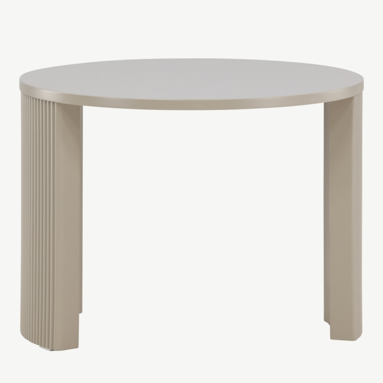 Beež ümmargune diivanilaud Bristol (MDF, ø60x45 cm) - 62056-102