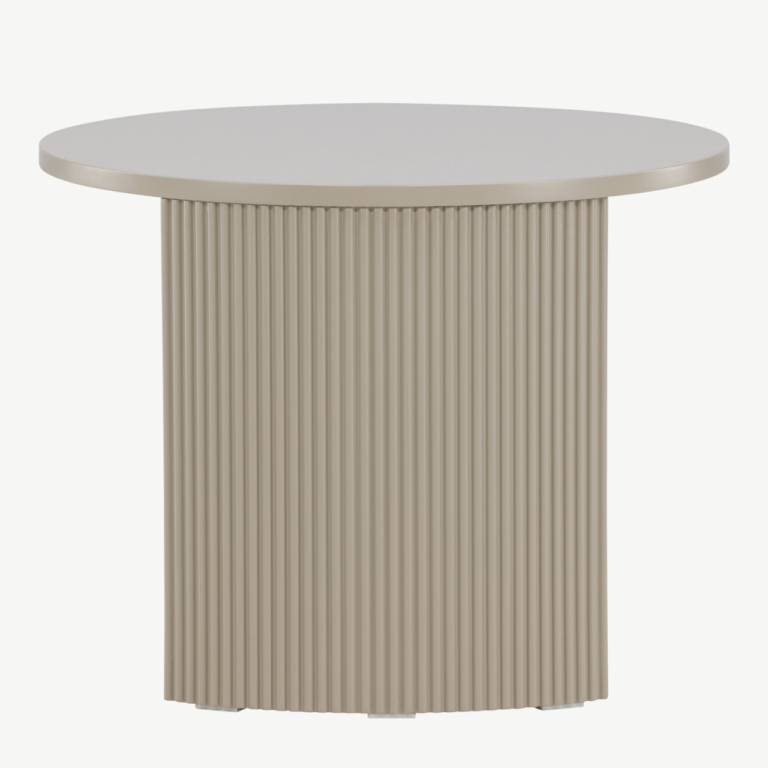 Beež ümmargune diivanilaud Bristol (MDF, ø60x45 cm) - 62056-102