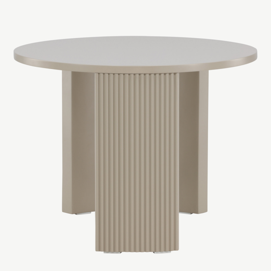 Beež ümmargune diivanilaud Bristol (MDF, ø60×45 cm), 62056-102 – 4