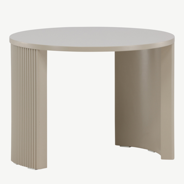 Beež ümmargune diivanilaud Bristol (MDF, ø60x45 cm) - 62056-102