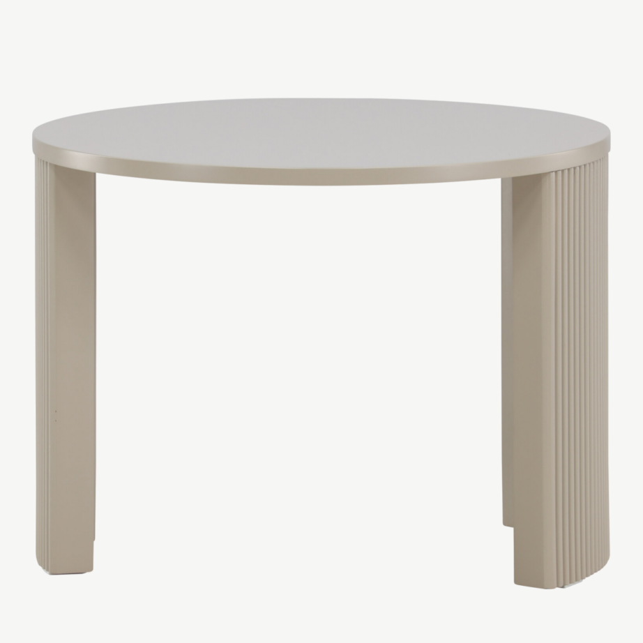 Beež ümmargune diivanilaud Bristol (MDF, ø60×45 cm), 62056-102 – 7