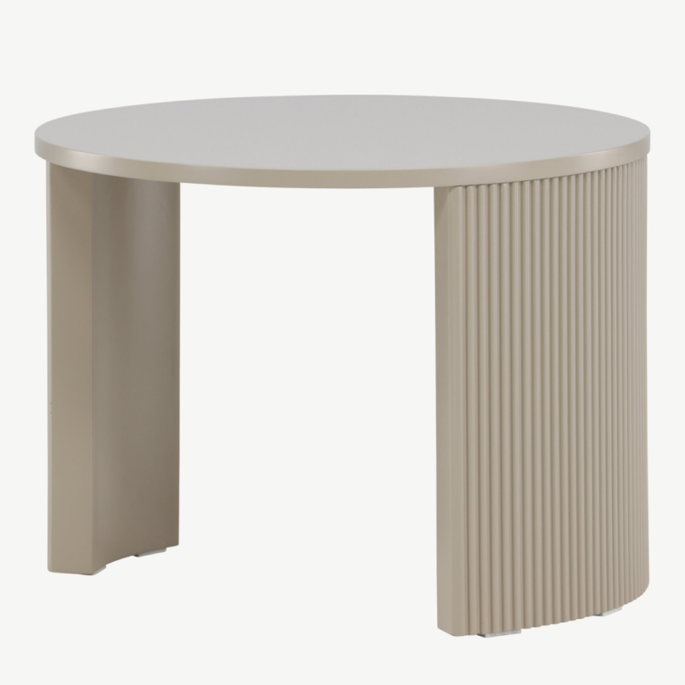 Beež ümmargune diivanilaud Bristol (MDF, ø60x45 cm) - 62056-102