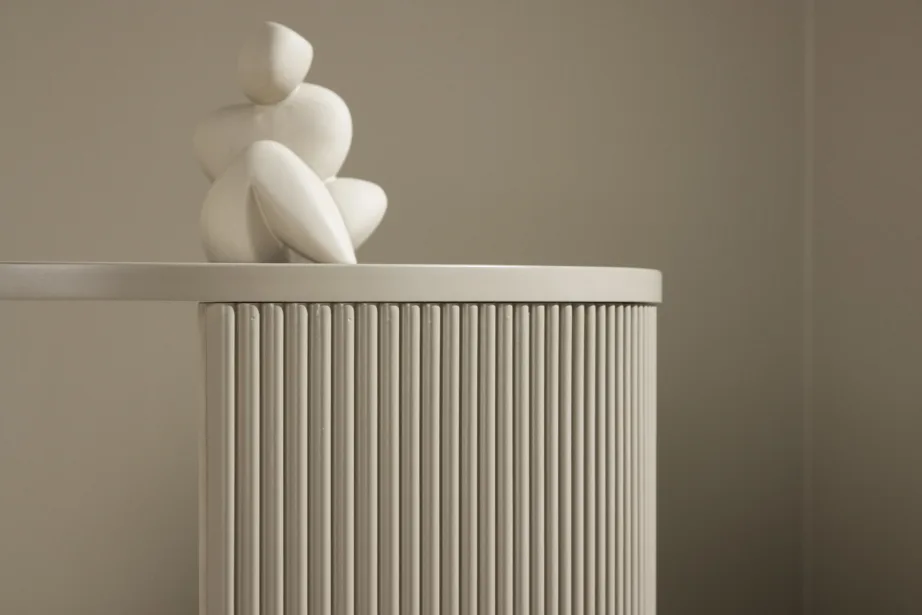 Beež ümmargune diivanilaud Bristol (MDF, ø60×45 cm), 62056-102 – 15