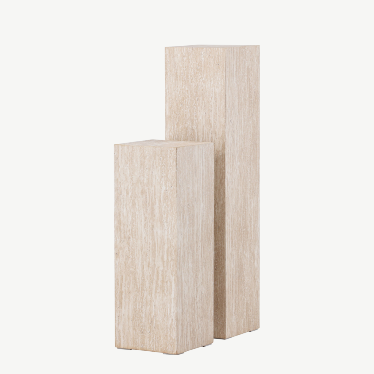 Beežide MDF-travertiini imitatsiooniga külglaudade komplekt Ramsvik, 2-osaline - GR24619
