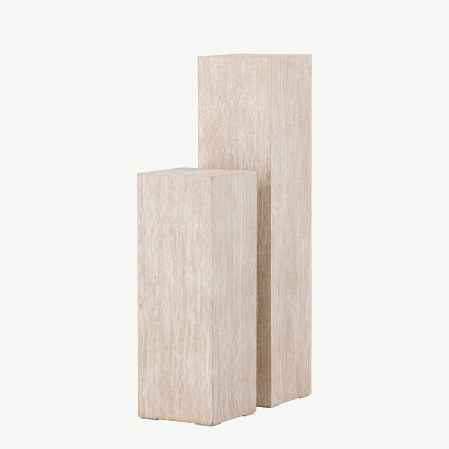 Beežide MDF-travertiini imitatsiooniga külglaudade komplekt Ramsvik, 2-osaline, GR24619 – 2