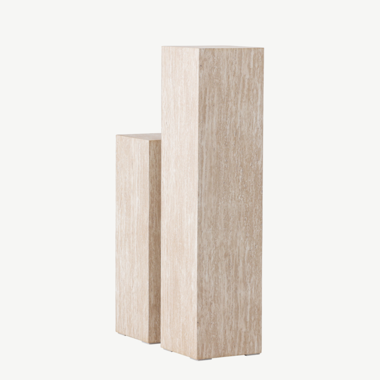 Beežide MDF-travertiini imitatsiooniga külglaudade komplekt Ramsvik, 2-osaline - GR24619