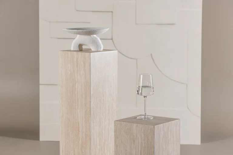 Beežide MDF-travertiini imitatsiooniga külglaudade komplekt Ramsvik, 2-osaline - GR24619