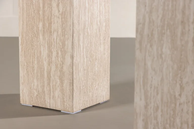Beežide MDF-travertiini imitatsiooniga külglaudade komplekt Ramsvik, 2-osaline - GR24619