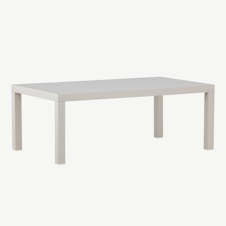 Beežist alumiiniumist diivanilaud spraystone-pealispinnaga Copacabana, 120x70 cm - 2113-222