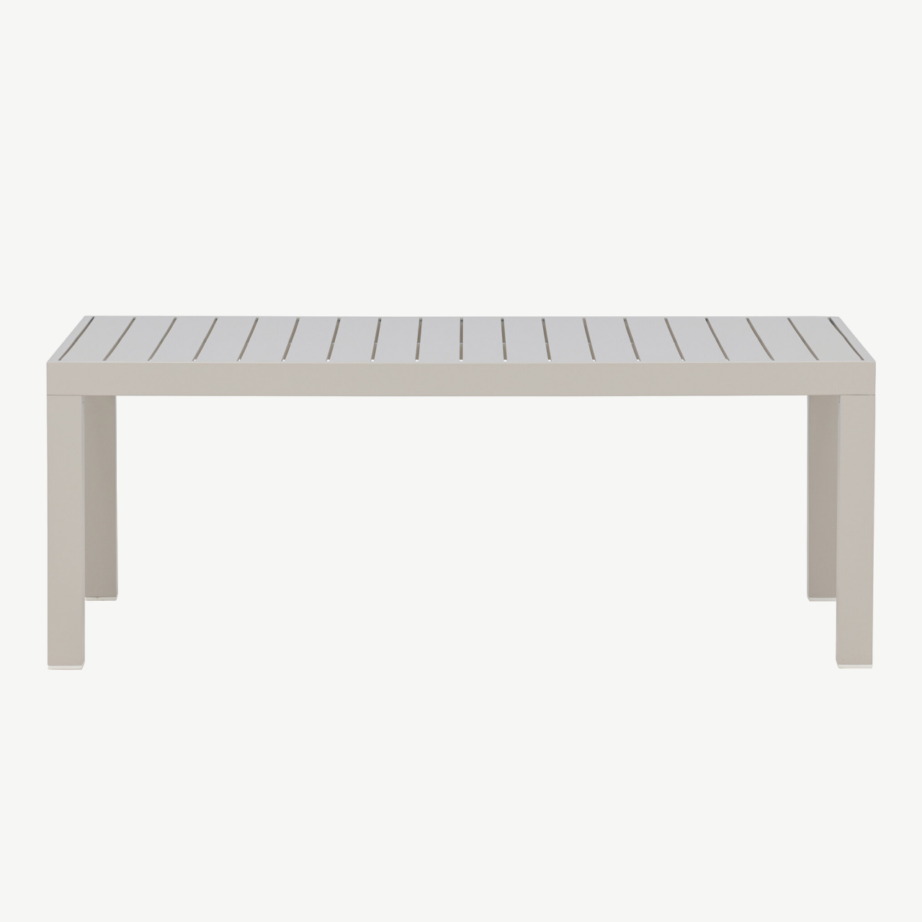 Beežist alumiiniumist diivanilaud spraystone-pealispinnaga Copacabana, 120×70 cm, 2113-222 – 4