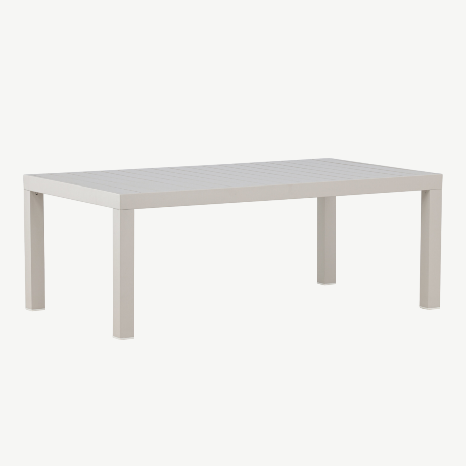 Beežist alumiiniumist diivanilaud spraystone-pealispinnaga Copacabana, 120×70 cm, 2113-222 – 9