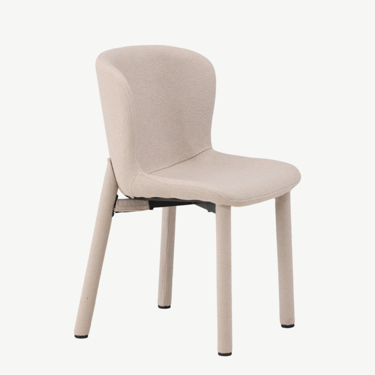 Beežist buklee-kangast söögitool Astoria (terasjalad, 2 tk komplektis) - 62032-041