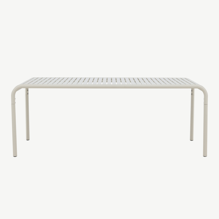 Borneo ristkülikukujuline õuelaud, alumiinium, beež, 200 × 100 cm - 6050-222