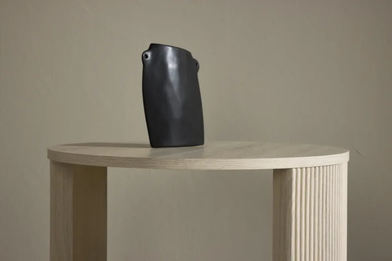 Bristoli ümmargune diivanilaud (MDF, valge peits, Ø60×45 cm) - 62056-130