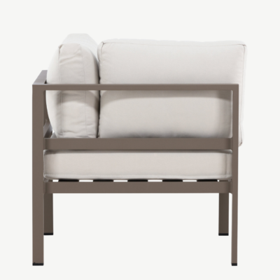Copacabana nurgamoodul välimööblile (alumiinium, pruun raam, beež olefiinkangas, 65 × 74 × 74 cm) - 9383-555