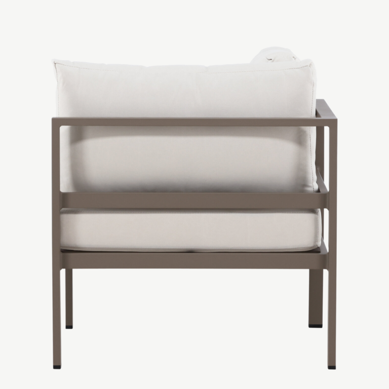Copacabana nurgamoodul välimööblile (alumiinium, pruun raam, beež olefiinkangas, 65 × 74 × 74 cm) - 9383-555