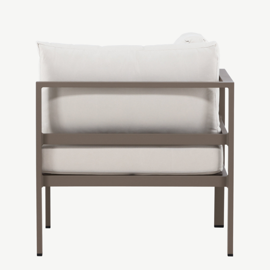 Copacabana nurgamoodul välimööblile (alumiinium, pruun raam, beež olefiinkangas, 65 × 74 × 74 cm), 9383-555 – 10