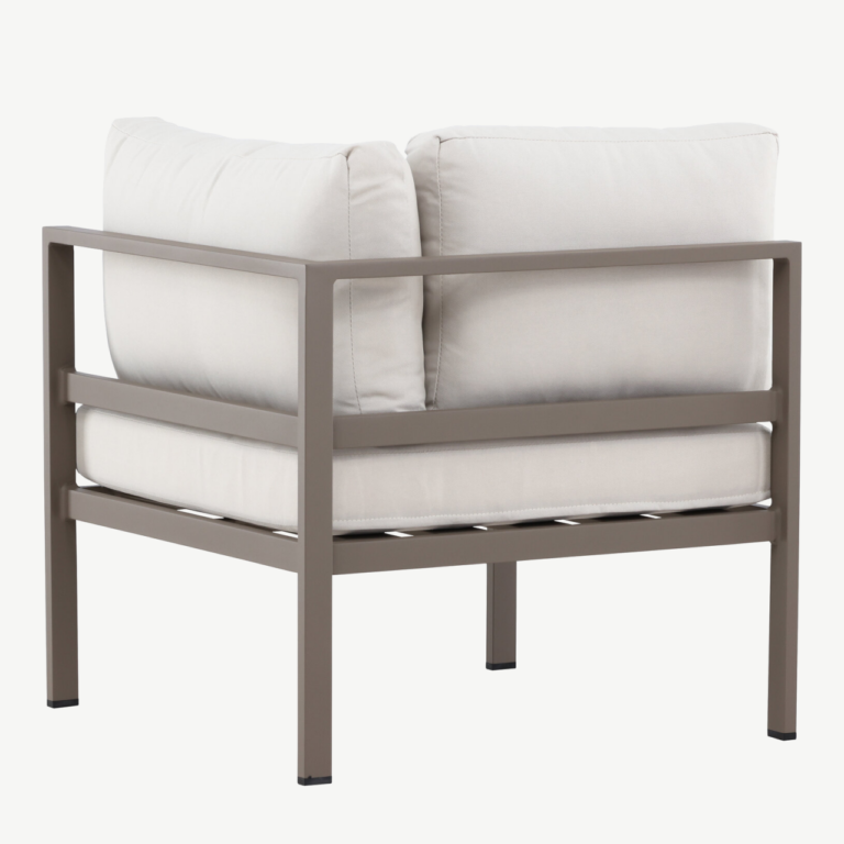Copacabana nurgamoodul välimööblile (alumiinium, pruun raam, beež olefiinkangas, 65 × 74 × 74 cm) - 9383-555