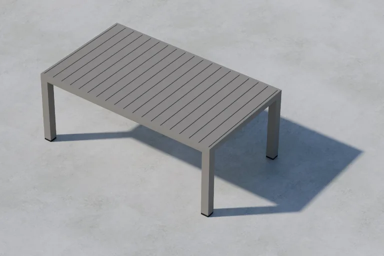 Copacabana pruun välidiivanilaud (alumiinium, spraystone, 45 × 120 × 70 cm) - 2113-555