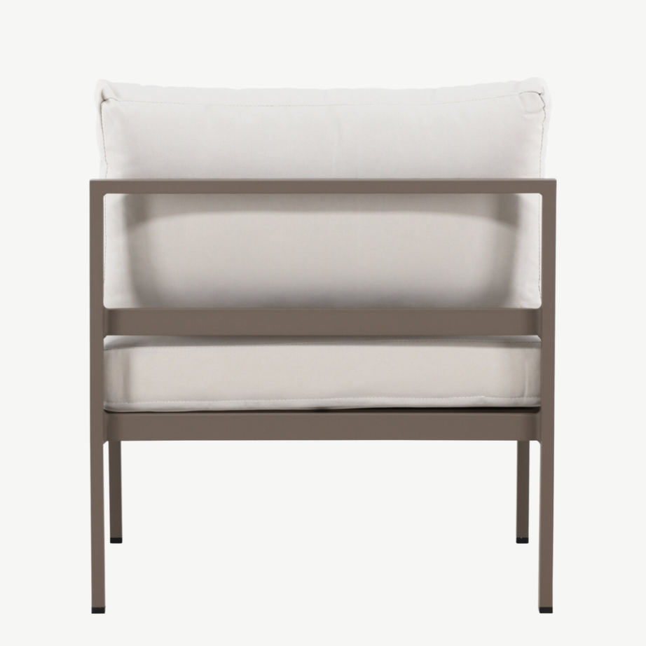 Copacabana terrassidiivani keskmoodul, alumiiniumist pruun raam ja beež olefiinkangas, 70×74 cm, 9384-555 – 10