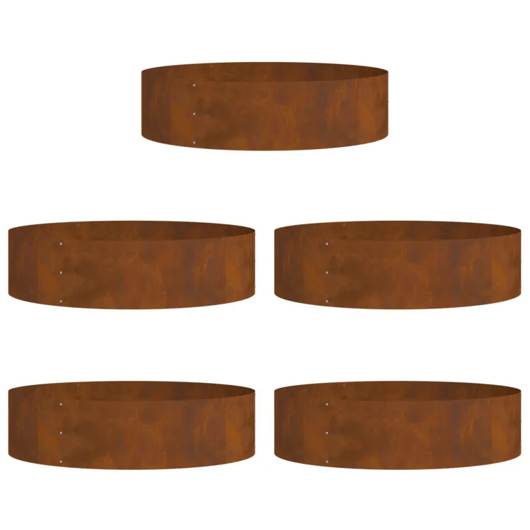Corten terasest lillepotid Corten teras Suur