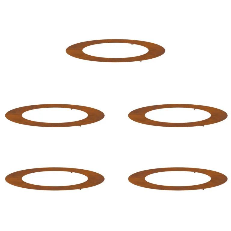 Corten terasest lillepott Corten teras Suur Dekoratiivsed vahetükid